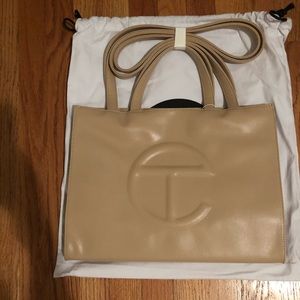Telfar—Medium Cream Shopping Bag
